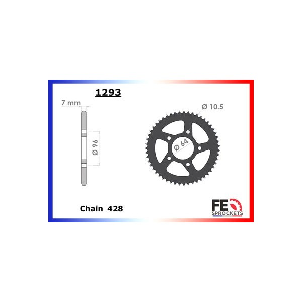 125.FURIOUS '16/19 14X51 428H * 125.FURIOUS RACING '20 