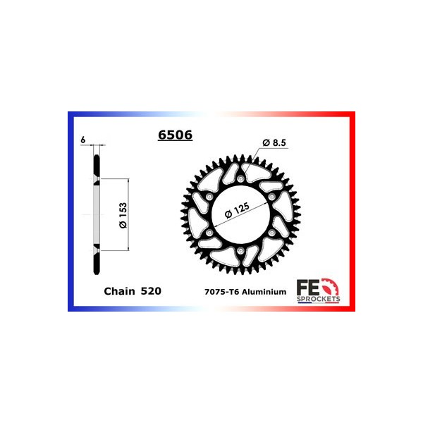 CRF.250.X '04/20 4T 14X53 RKGB520KXZ µ  Version Enduro 