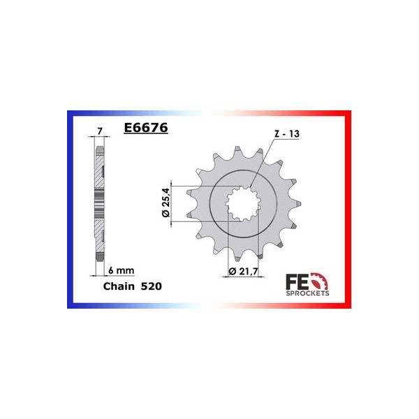 GSX.R.600 '11/18 16X43 RKGB520UWR Racing (Transformation en 520) 