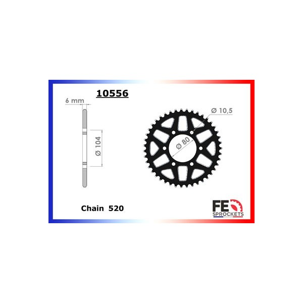 ZX.10.R/RR '21/22 17X41 RKGB520UWR Racing (Transformation en 520) 