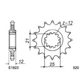 125.CR/XC '83/84 13X53 RKGB520KXZ 