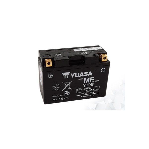 Batterie AGM Activated Pré-remplie YUASA YT9B (9B4) 