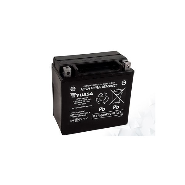 Batterie AGM Activated Pré-remplie YUASA YTX14H (14HBS) 