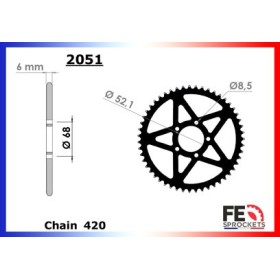 COURONNE ALU SUR-RON ELECTRIQUE 60 420