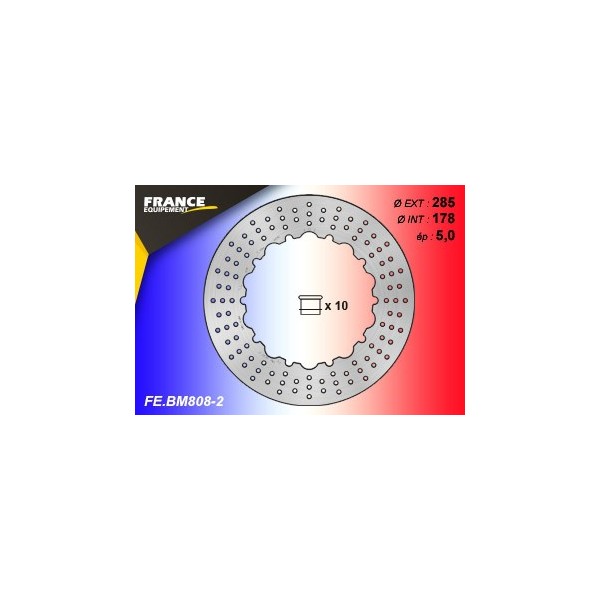 Disque de frein Gamme Essentiel FE.BM808-2 (inclus 10 plots) 