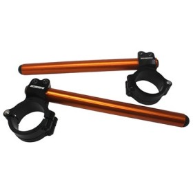 Paire de demi-guidons RACING ACCOSSATO a charnières (réhausse +10mm)