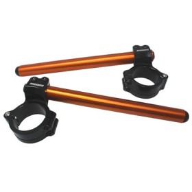 Paire de demi-guidons RACING ACCOSSATO a charnières (réhausse +20mm)