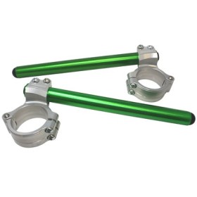 Paire de demi-guidons RACING ACCOSSATO a charnières (réhausse +20mm)