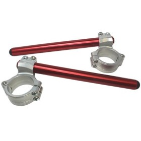 Paire de demi-guidons RACING ACCOSSATO a charnières (réhausse +20mm)