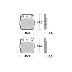 Plaquettes de freins AP RACING 