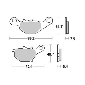 Plaquettes de freins AP RACING 