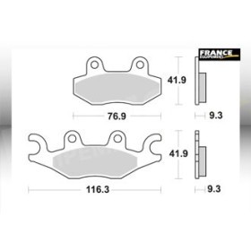 Plaquettes de freins AP RACING 
