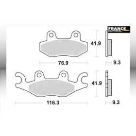 Plaquettes de freins AP RACING 
