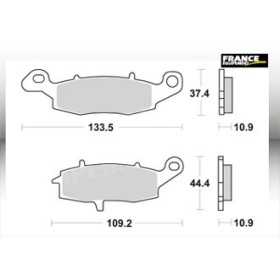 Plaquettes de freins AP RACING 