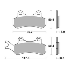 Plaquettes de freins AP RACING 
