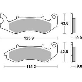 Plaquettes de freins AP RACING 
