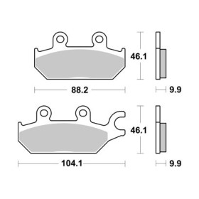 Plaquettes de freins AP RACING 