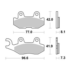 Plaquettes de freins AP RACING 