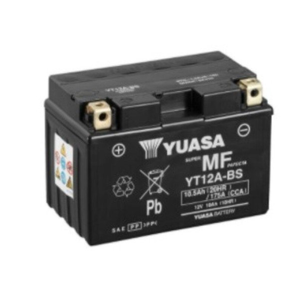 Batterie YUASA W/C sans entretien activée usine - YT12A