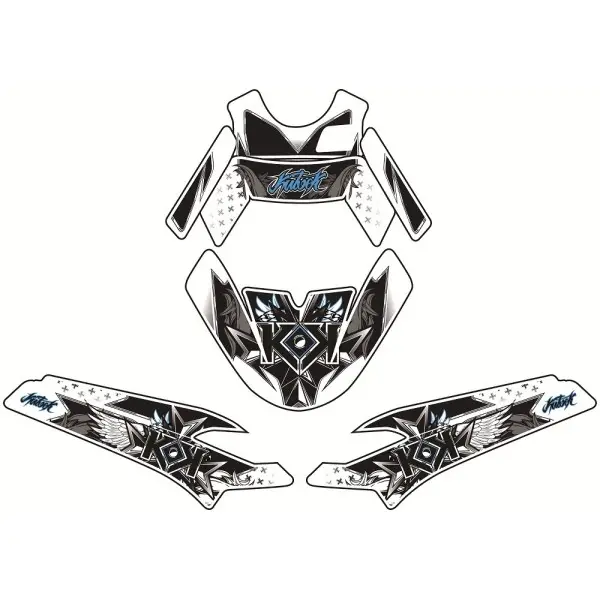 Kit déco KUTVEK Demon bleu MBK Stunt/Yamaha Slider