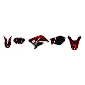 Kit déco KUTVEK Graff rouge Derbi Senda DRD X-Treme