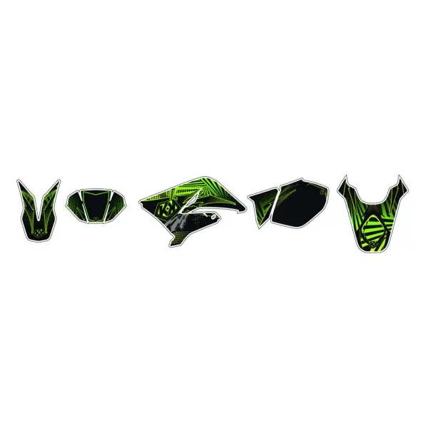 Kit déco KUTVEK Graff vert Derbi Senda DRD X-Treme