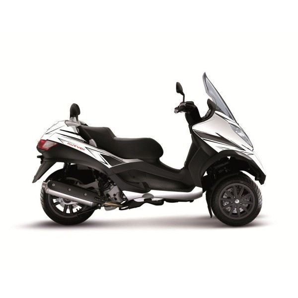 Kit déco KUTVEK Velocity blanc/noir Piaggio MP3 300/500