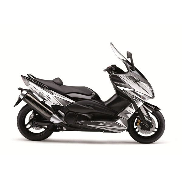 Kit déco KUTVEK Velocity blanc/noir Yamaha T-Max 500