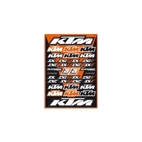 Planche de stickers BLACKBIRD KTM