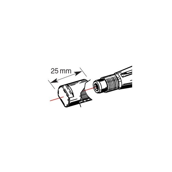 Embout de protection de vilebrequin BUZZETTI M14x1,25/L25mm pour arrache-volant