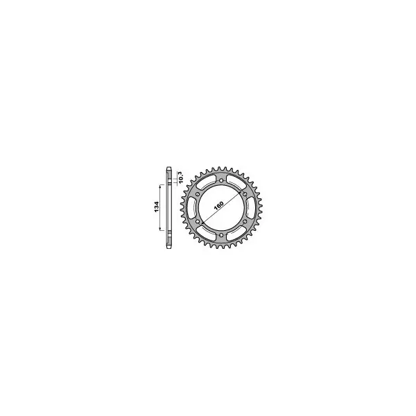 Couronne PBR Racing aluminium Ultra-Light 4405 - 525