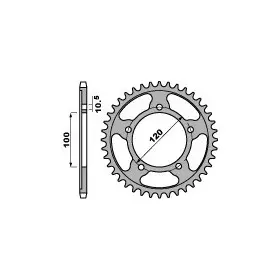 Couronne PBR Racing aluminium Ultra-Light 4447 - 525