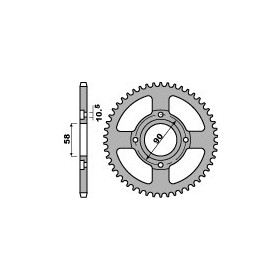 Couronne acier PBR 39 dents chaîne 520 HONDA CA125