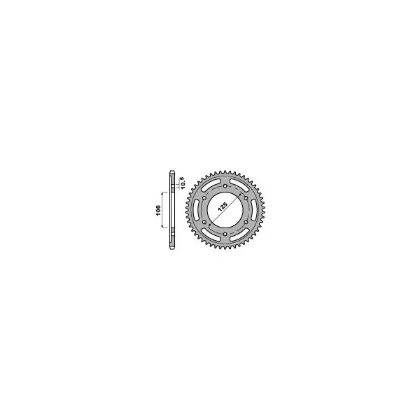 Couronne PBR acier standard - 525