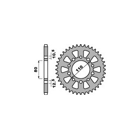Couronne PBR acier standard 334 - 530