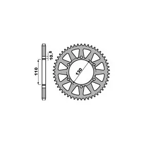 Couronne PBR acier standard 504 - 520