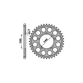 Couronne PBR acier standard 4409 - 530