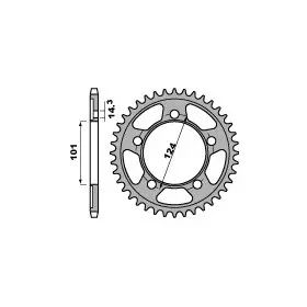 Couronne PBR acier standard 4508 - 525