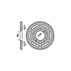 Couronne PBR acier standard 4350 - 525