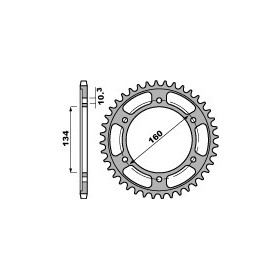 Couronne PBR acier standard 4405 - 525