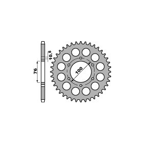 Couronne PBR acier standard 816 - 530