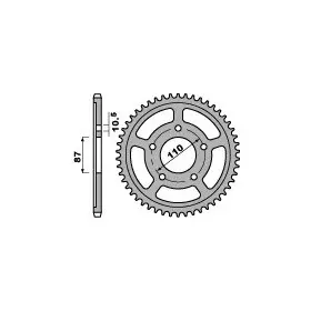 Couronne PBR acier standard 828 - 525