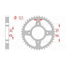 Couronne AFAM acier standard 10603 - 530