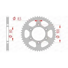 Couronne AFAM acier standard 80105 - 420