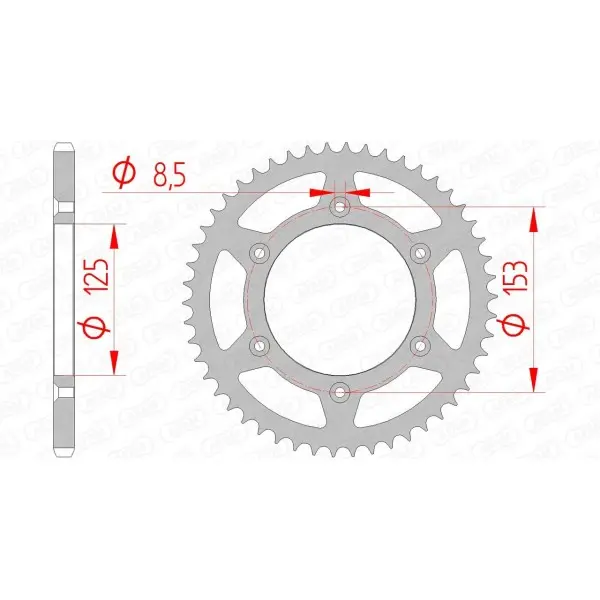 Couronne AFAM acier standard 10212 - 520