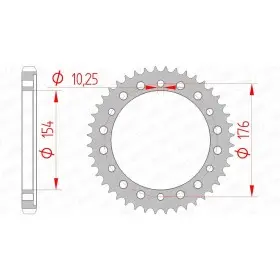 Couronne AFAM acier standard 10801 - 530