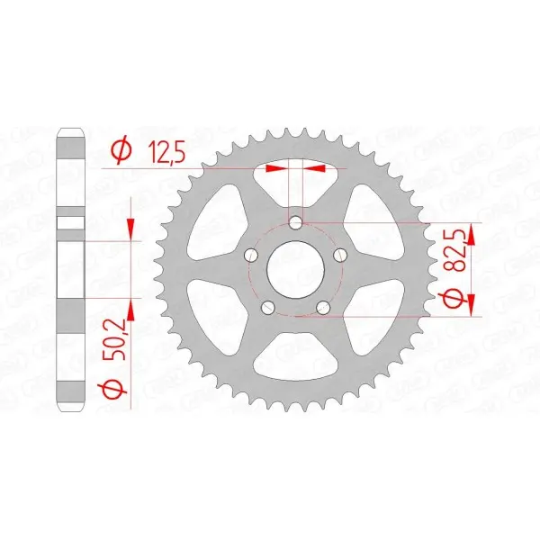 Couronne AFAM acier standard 92803 - 530