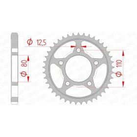 Couronne AFAM 39 dents type 10605 pas 530 acier HONDA VF 700 S