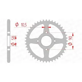Couronne AFAM acier standard 10221 - 520