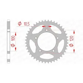 Couronne AFAM acier standard 35801 - 520